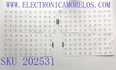 KIT DE LEDS PARA TV SONY (( INCOMPLETO 14 PIEZAS, ORIGINALMENTE CONSTA DE 16 PIEZAS )) / NUMERO DE PARTE 60526216-2525-0117 / PANEL V750DK1-QS3 / MODELO XBR-75Z9D / XBR75Z9D